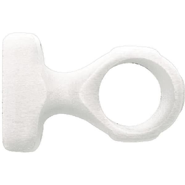 Parti av 2 korta monoblockstöder - D: 35 mm - vit