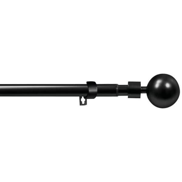 MOBOIS - Kit gardinstång Ø19-16 mm justerbar 120-210 cm boll Orlando svart matt
