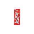 Miniatyrbild 2 av 2: Stöd - paket om 2 - vit - plast dubbel - 85 mm