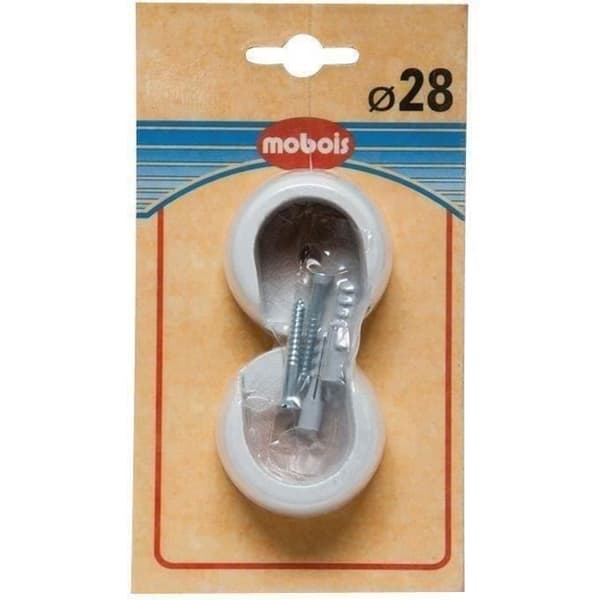 Set med 2 födslar - D: 28 mm - vit