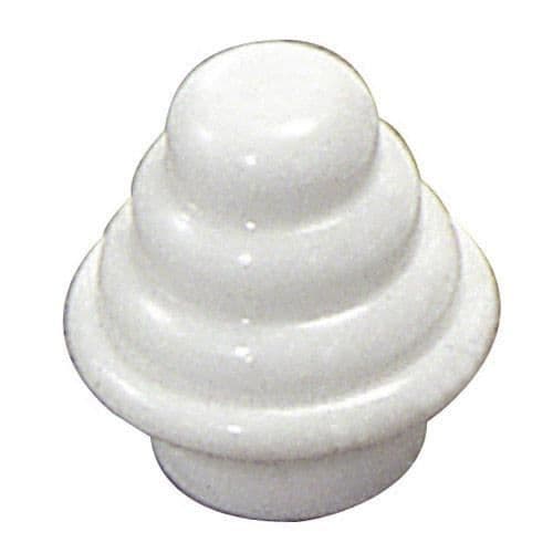 Utvändig gavelstång 12 mm Ø vit