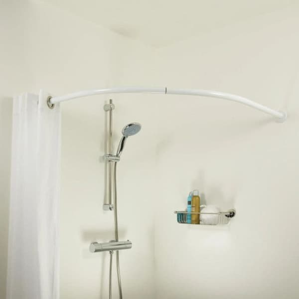 Duschdraperiring - Sealskin - Modell 276606210 - Aluminium - Vit - 90x90 cm