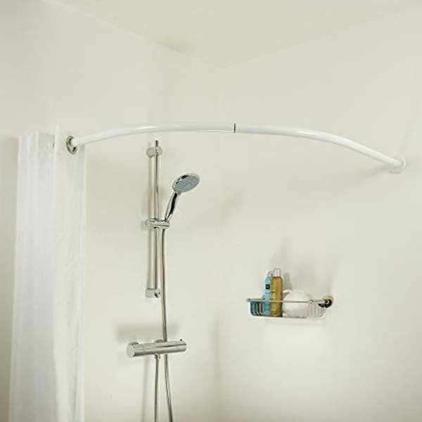 Duschdraperiring - Sealskin - Modell 276606210 - Aluminium - Vit - 90x90 cm