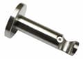 Miniatyrbild 1 av 3: Stöd för Gardinia gardinstänger - 30088 - Öppet stöd för Ø 16 mm 7,5 cm, Metall, Rostfritt Stål Effekt