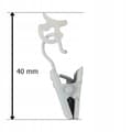 Miniatyrbillede 2 af 2: Fasttrade glideskinner med metalfrø til aluminiumsskinner hvide 10 stk.