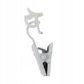 Miniatyrbillede 1 af 2: Fasttrade glideskinner med metalfrø til aluminiumsskinner hvide 10 stk.
