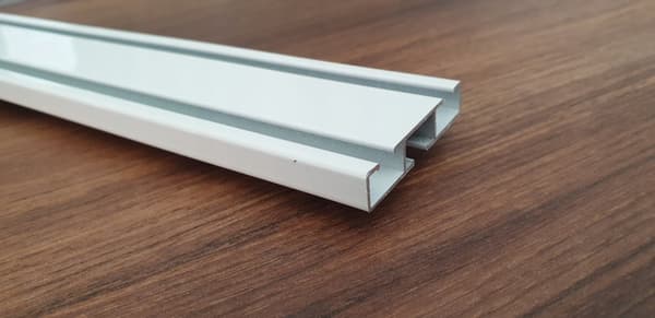 FASTTRADE ALUMINIUM LOFTSKINNE 120 CM HVID ENKELT DOBBEL GARDINSTANG