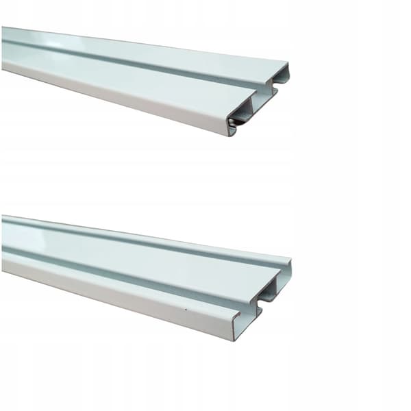 FASTTRADE ALUMINIUM LOFTSKINNE 120 CM HVID ENKELT DOBBEL GARDINSTANG
