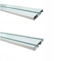 Miniatyrbillede 1 af 4: FASTTRADE ALUMINIUM LOFTSKINNE 120 CM HVID ENKELT DOBBEL GARDINSTANG