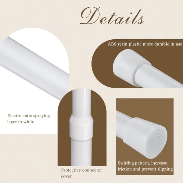 Lollanda 2-pack Gardinstång Teleskopisk - 30-50 cm
