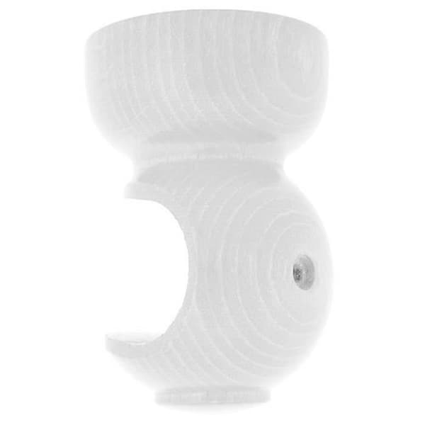Slät takstöd i trä 20 x 68 mm vit