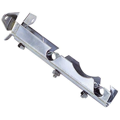 Stångstöd Ø 12 mm dubbel frontkrom