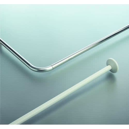 Spirella Magic utdragbar duschdraperistång blank aluminium-krom diameter: 21 mm-längd 75 till 125 10.1462