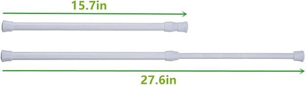 OBOSOE 2-Pakkaus Kaappikisko Jatkettava 40-70cm, Valkoinen
