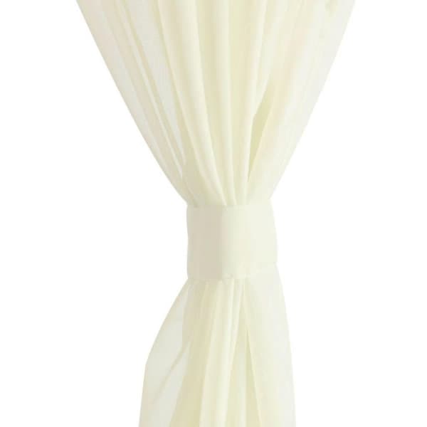 vidaXL Krem Gardiner 140 x 245 cm 2 stk