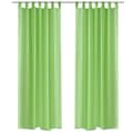 Miniatyrbild 1 av 5: vidaXL Genomskinlig gardin 140 x 175 cm 2-pack Apple Green