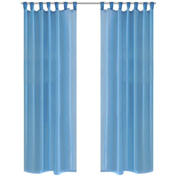 vidaXL Turkis Gardiner 140 x 225 cm 2 stk
