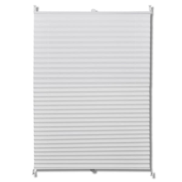 vidaXL Plisségardin 50x100 cm vit