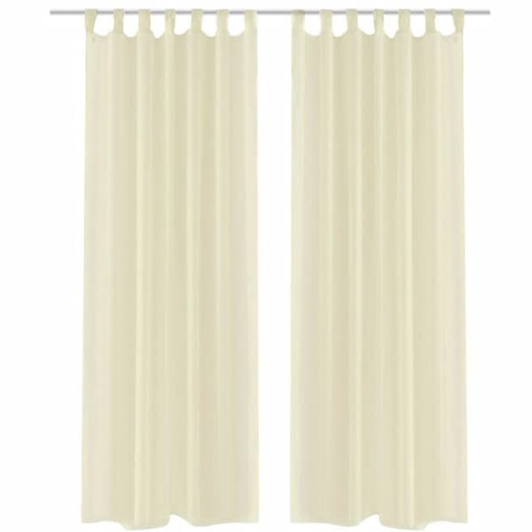 vidaXL Fløde gardin 140 x 245 cm 2 stk