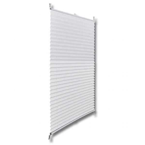 vidaXL Plisse Kaihdin 90x125cm Valkoinen Laskosverhot