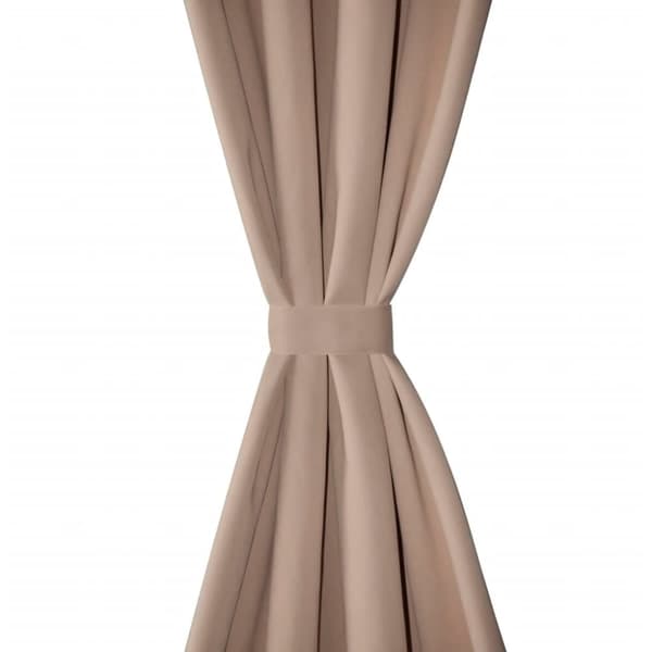 vidaXL mørklægningsgardiner med metalringe 2 stk. creme 135 x 245 cm