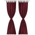 Pikkukuva 2 / 4: vidaXL Bordeaux Mikro-Satiini Verhot Lenkeillä 2kpl 140 x 225 cm