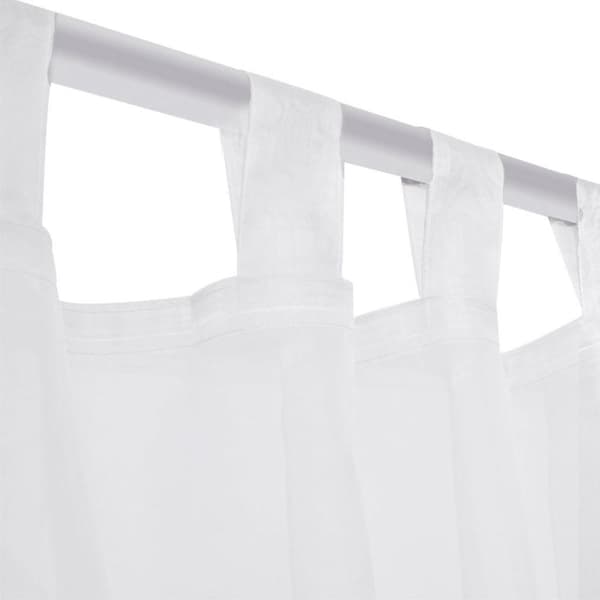 vidaXL Gjennomsiktige Gardiner Hvit 140 x 175 cm 2 skt