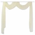 Miniatyrbilde 1 av 2: vidaXL Florlett Voile Drapering Kremfarget 140 x 600 cm