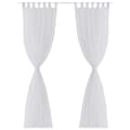 Pikkukuva 3 / 5: vidaXL Valkoiset Sheer Verhot 140 x 225 cm 2 kpl