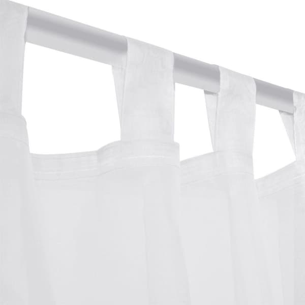 vidaXL Valkoiset Sheer Verhot 140 x 225 cm 2 kpl