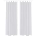 Pikkukuva 1 / 5: vidaXL Valkoiset Sheer Verhot 140 x 225 cm 2 kpl