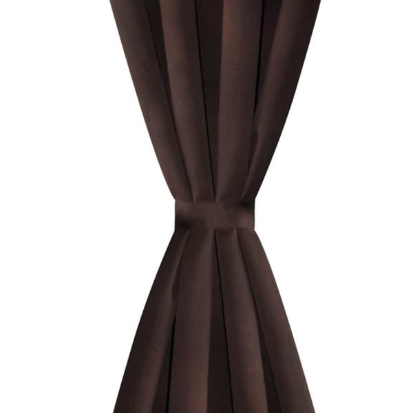 vidaXL mørklægningsgardiner 2 stk. med metalsnøreringe 135x175 cm brun