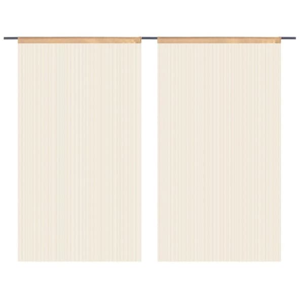 vidaXL String-verhot 2 kpl 140x250 cm Beige