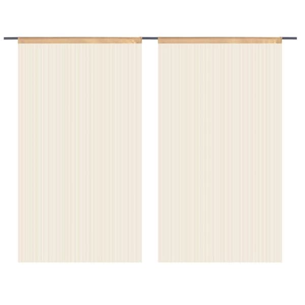vidaXL String-verhot 2 kpl 100x250 cm Beige