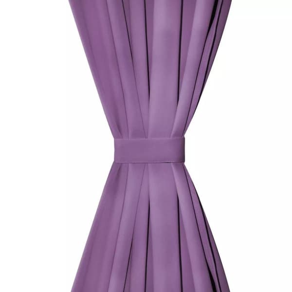 vidaXL Mikro-satiiniverhot silmukoilla 2 kpl 140x175 cm Violetti
