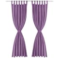 Pikkukuva 2 / 4: vidaXL Mikro-satiiniverhot silmukoilla 2 kpl 140x245 cm Violetti