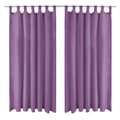 Pikkukuva 1 / 4: vidaXL Mikro-satiiniverhot silmukoilla 2 kpl 140x245 cm Violetti