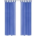 Miniatyrbillede 1 af 5: vidaXL voile-gardiner 2 stk. 140x245 cm kongeblå