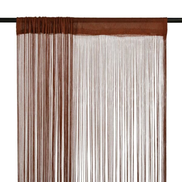 vidaXL trådgardiner 2 stk. 100 x 250 cm brun
