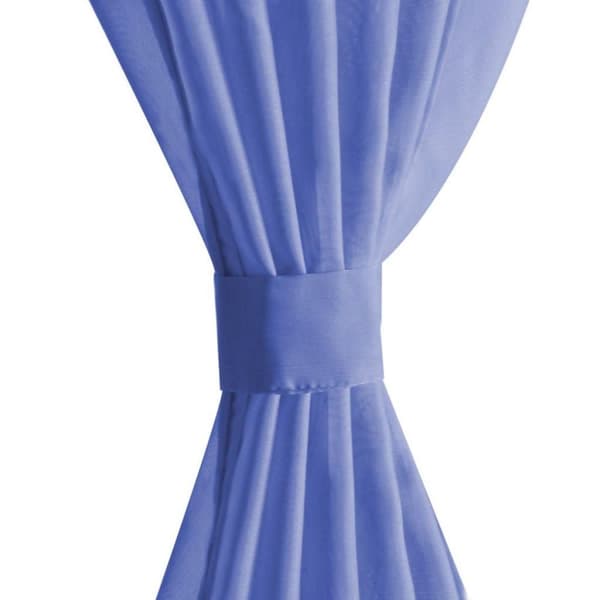 vidaXL voile-gardiner 2 stk. 140x175 cm kongeblå