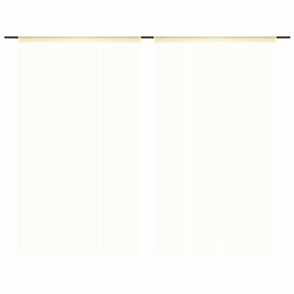 vidaXL trådgardiner 2 stk. 140 x 250 cm cremefarvet