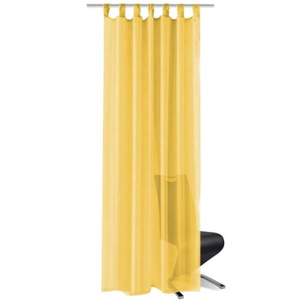 vidaXL Voileeverhot 2 kpl 140x175 cm Keltainen