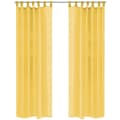 Pikkukuva 1 / 5: vidaXL Voileeverhot 2 kpl 140x175 cm Keltainen