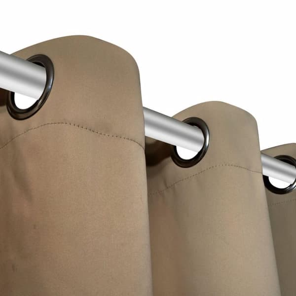vidaXL Lystett gardin med metallmaljer 270x245 cm krem