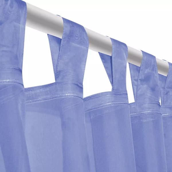 vidaXL voile-gardiner 2 stk. 140x225 cm kongeblå