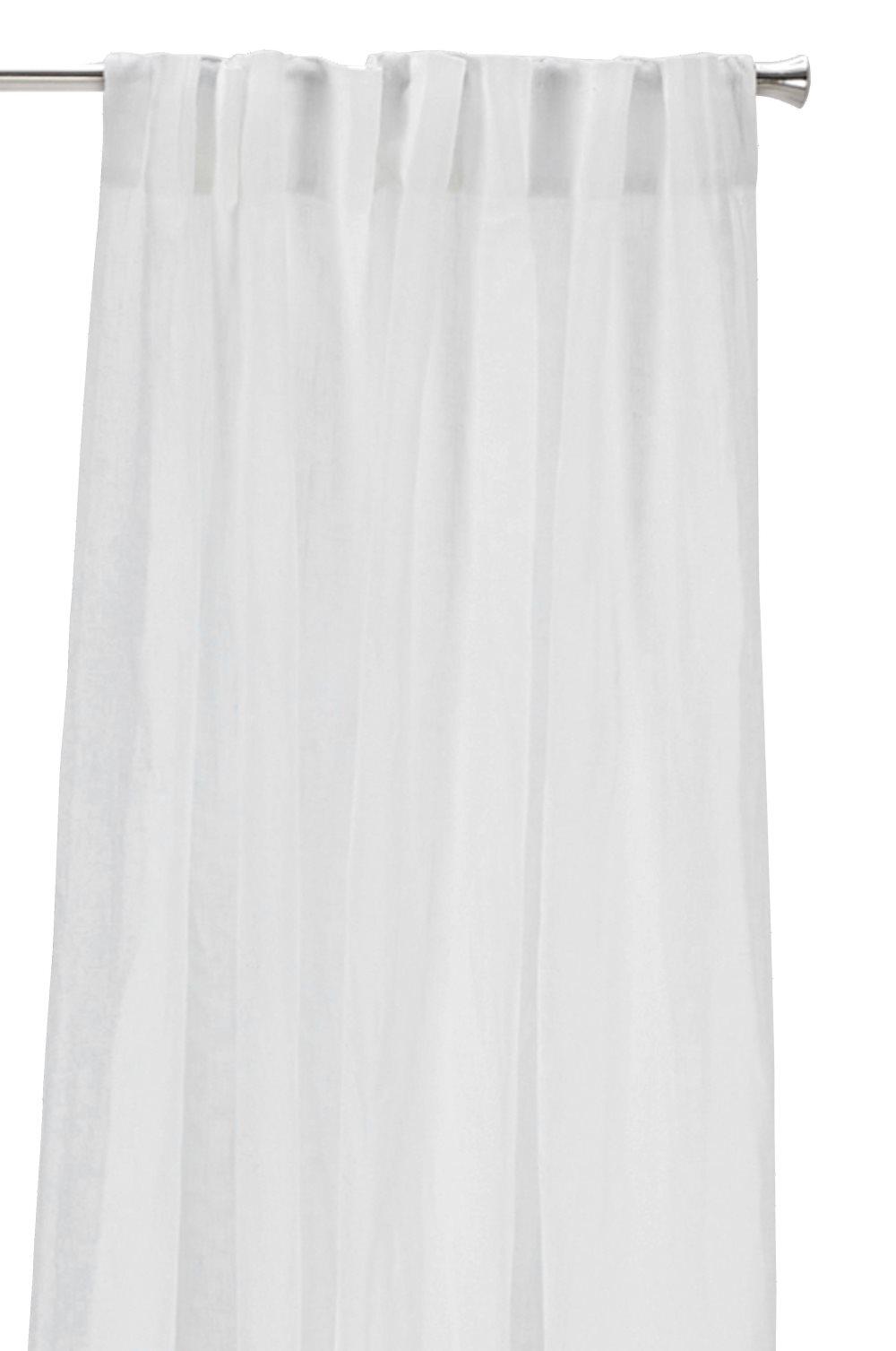 Piilolenkkiverhot pellavavoileeta, 2/pakk.