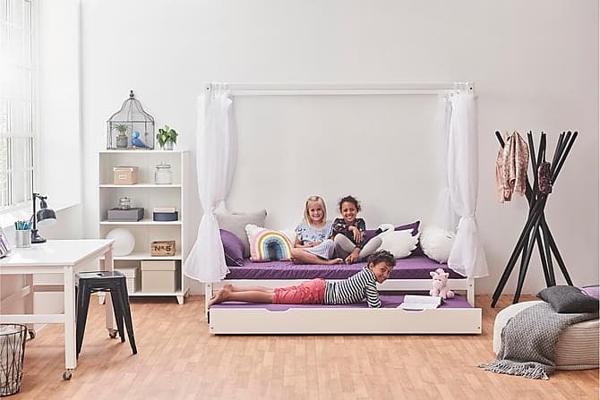Gardiner til Sengehimmel 90x200 Transparent