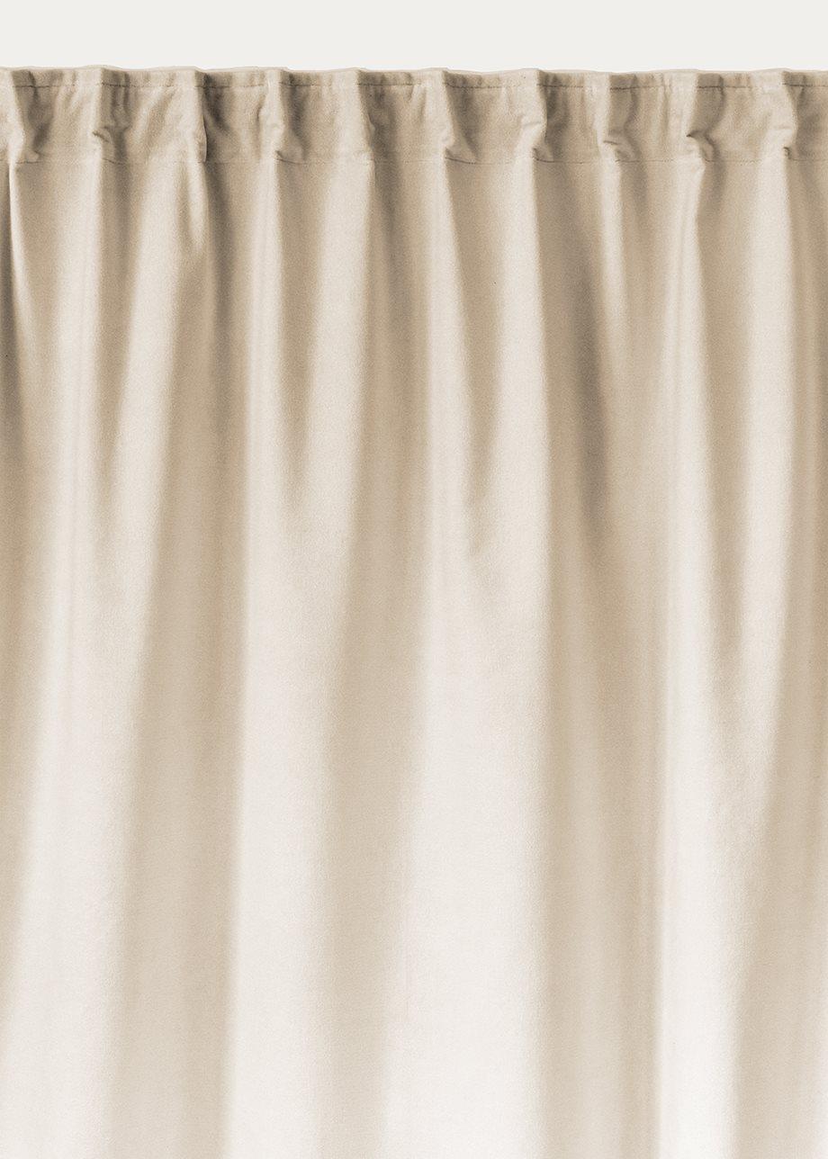 Verho laskosnauhalla Paolo - Kermabeige