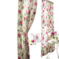 Miniatyrbilde 1 av 2: Furn Peony Vibrant Coloured Floral Pleat Curtains