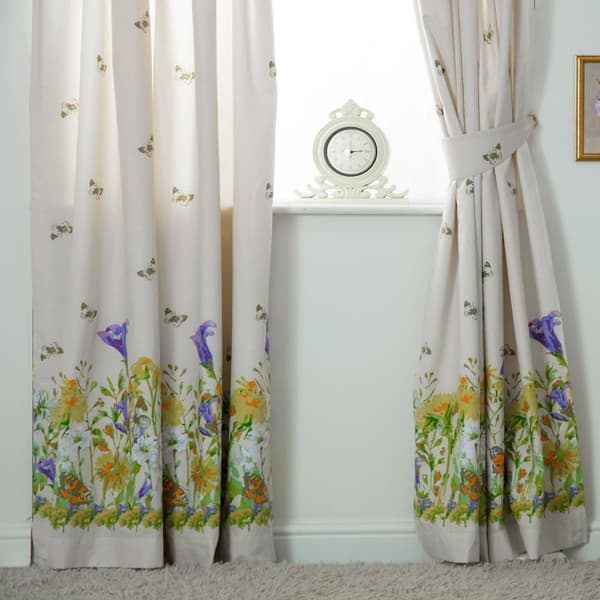 Belledorm Bluebell Meadow Lined Curtains